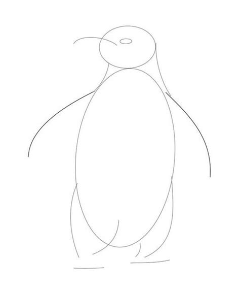 How To Draw A Penguin With A Pencil Step By Step Drawing Tutorial