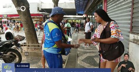 Cedae Distribui água Gelada No Centro Do Rio De Janeiro Repórter