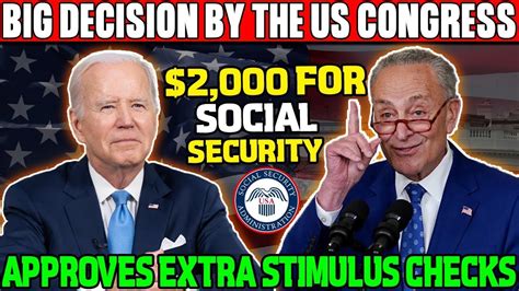 The US Congress Pass New Bill L Approves 2 000 Extra Stimulus Check