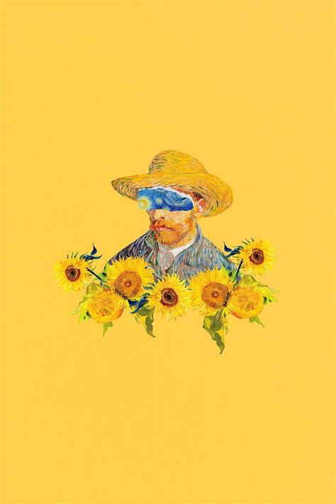 Van Gogh Background Sunflower Remixed Premium Photo Illustration