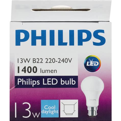 Philips Light Globe Led 13w 1400 Lumen Cool Bc Each Woolworths