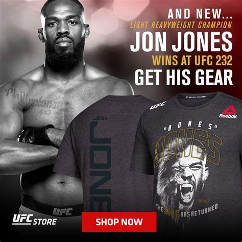 Jon Jones UFC 232 Champion Shirts | FighterXFashion.com