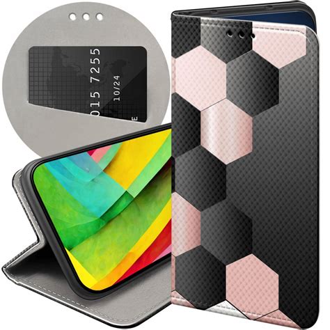 Etui Z Klapk Do Iphone Wzory Geometryczne Symetria Futera