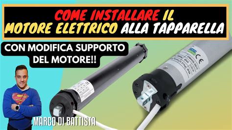 Installazione Motore Tapparella Con Modifica Sul Supporto Del Motore