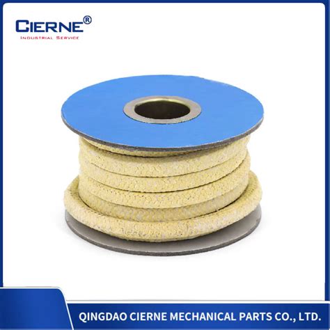 Black Graphite Ptfe Gland Packing With Aramid Fiber In Corners China