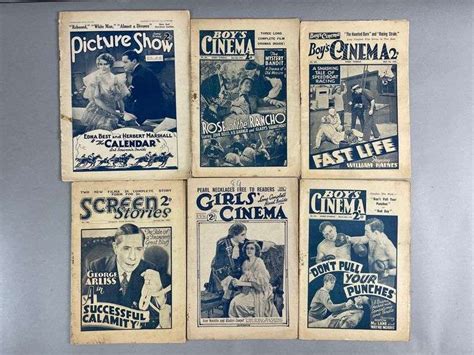 Group Of 9 Vintage British Cinema Magazines Matthew Bullock Auctioneers