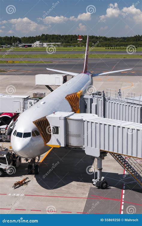 Airplane Of Japan Airlines Jal At The Tokyo Narita International