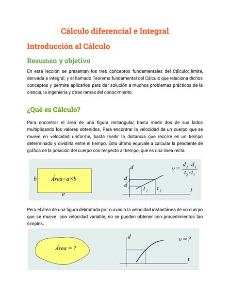 Introducci N Al C Lculo C Lculo Diferencial E Integral Introducci N