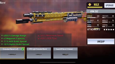 Krm 262 Sniper Shotgun Br Class Setup Codm Youtube