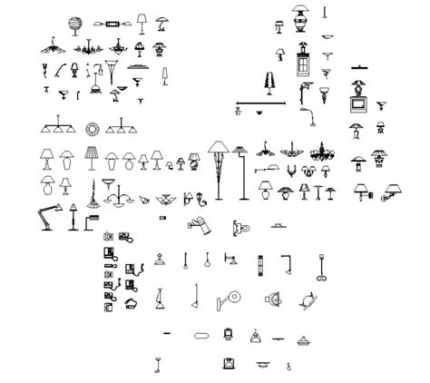 Lighting Units Detail 2d View Cad Blocks Layout File In Autocad Format Artofit