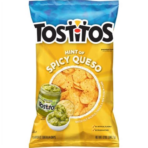 Tostitos Hint Of Spicy Queso Flavored Tortilla Chips 12 Oz Fred Meyer