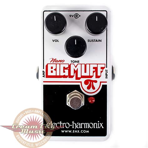 Electro Harmonix Nano Big Muff Pi Fuzz Guitar Pedal Reverb