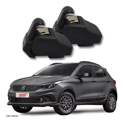 Par Suporte Quebra Sol Preto Fiat Argo Trekking Genu No