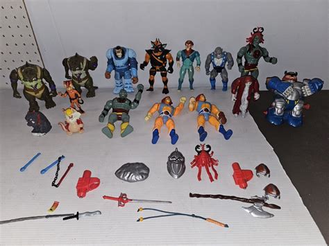 Huge Vintage Thundercats Action Figures Lot With Accessories Rare Bin220 Ebay