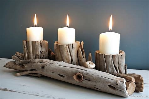 Premium Photo DIY Driftwood Candle Holder