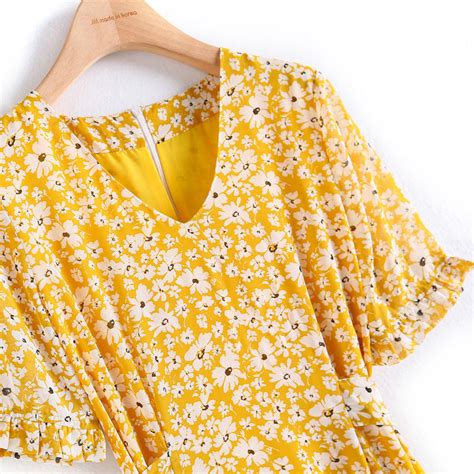 Plus Size Yellow Floral Midi Dress Hello Curve