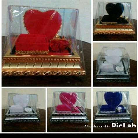 Jual Tempat Mahar Perhiasan Pernikahan Cincin Kalung Love Tempat