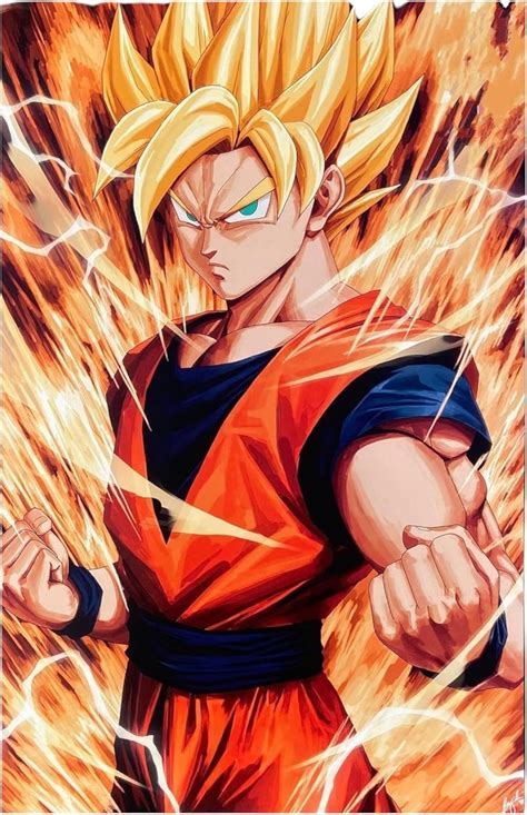 Amazon D Lenticular Poster Dragon Ball Z Anime Goku Ssj Ss God