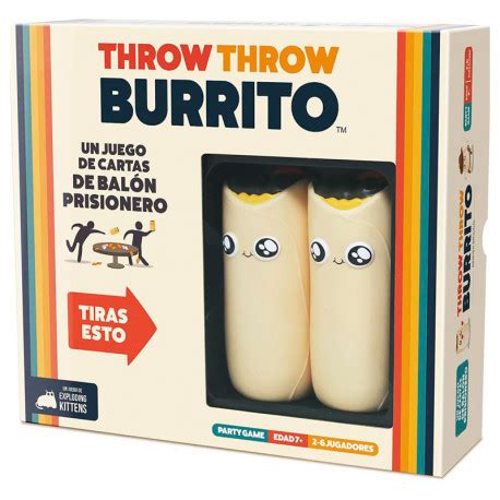 Throw Throw Burrito juego de cartas de balón prisionero de Asmodee