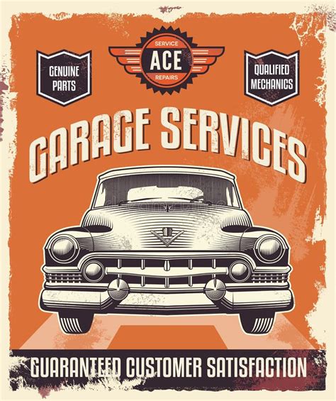 Vintage Automotive Sign Stock Illustrations 13015 Vintage Automotive