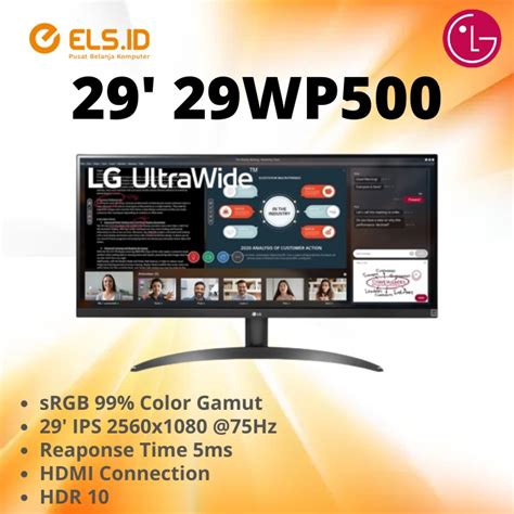 Jual Monitor Lg Led Wp Ultrawide Ips Hz Srgb Shopee