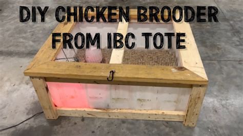 Building A Chicken Brooder Cheap From An Ibc Tote Youtube