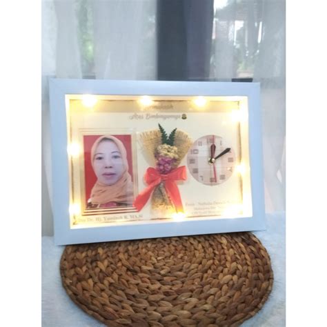 Jual Sehari Jadi Frame 3d Premium Paling Jumbo Lampu Ledjam Nyala