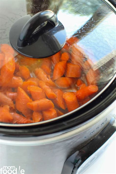 Crock Pot Glazed Carrots Recipe Mom Foodie