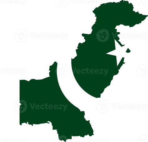 Pakistán mapa bandera 41276087 PNG