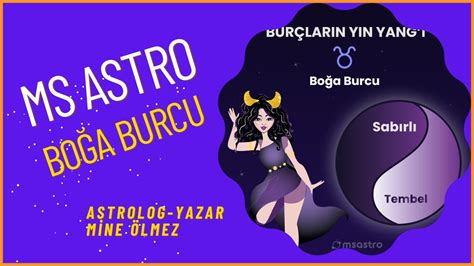 Ms Astro Boğa Burcu ve Tüm Burçlar Astrologmineolmez YouTube