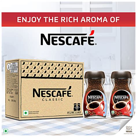 Buy Nescafe Classic Classic Instant Coffee Powder 100 Pure And Soluble Roasted And Granulated