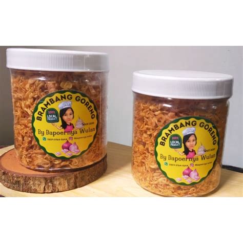 Jual Bawang Goreng Premium Original Tanpa Campuran Harga Per 1 Toples