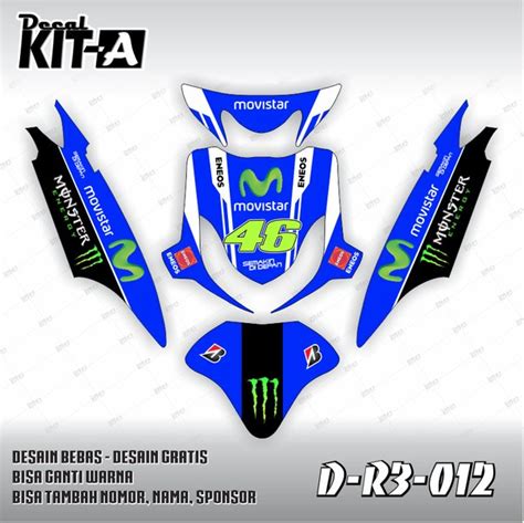 Jual DEKAL STIKER DECAL STICKER Custom YAMAHA MIO SPORTY Full Body D R3