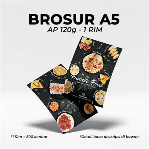 Brosur A5 1 Rim Isi 500 Lembar Artpaper 120gr Cathay Digital Printing