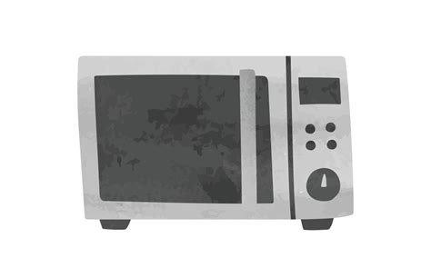 Microwave watercolor style vector illustration isolated on white background. Microwave clipart ...