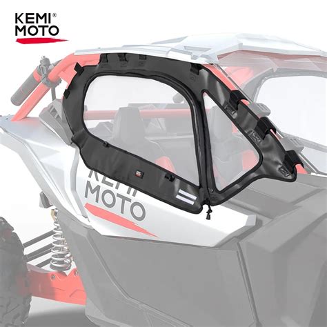 KEMIMOTO X3 UTV Soft Upper Door Set Kit Doorstop Enclosure For Can Am