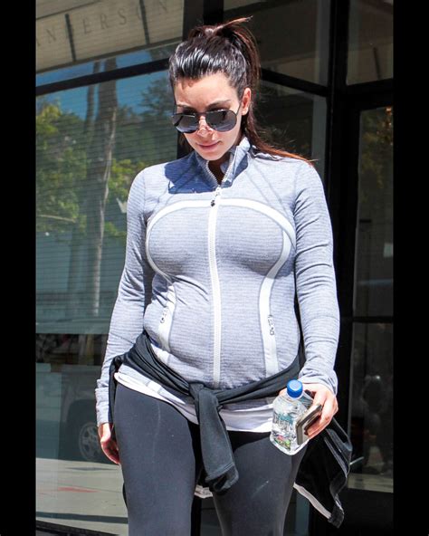 Photo Kim Kardashian quitte les Tracy Anderson Studios à Los Angeles