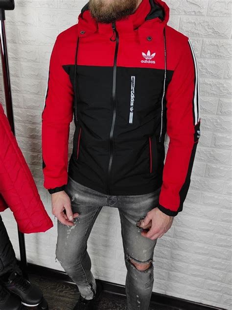 Куртка мужская Adidas демисезонная черная весенняя осенняя | Пуховик ...