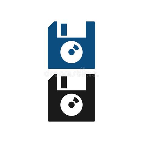 Floppy Disk Diskette Graphic Design Template Vector Illustration Stock