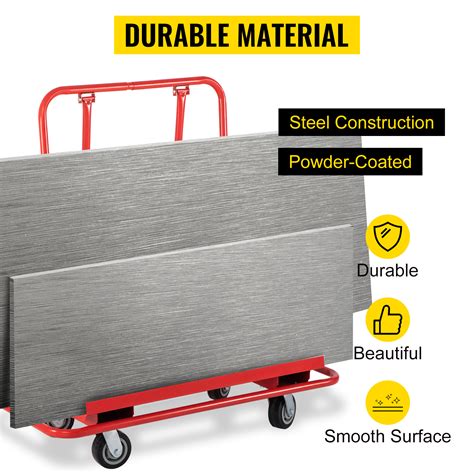 Buy Them Safely Heavy Duty Plasterboard Trolley W Four 5 Wheels