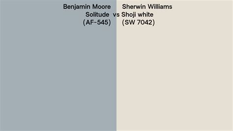 Benjamin Moore Solitude Af 545 Vs Sherwin Williams Shoji White Sw