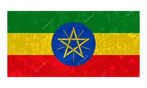 Premium Vector | Ethiopia grunge flag official colors and proportion ...