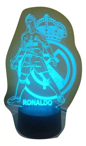 Lampara Led D Ilusion Cristiano Ronaldo Futbol Real Madr Sc Cuotas