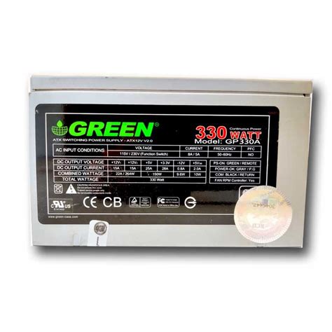 پاور Green 330a سری قدیمی استوک نیازمند سرویسبدنه تمیز شهرکامپیوتر