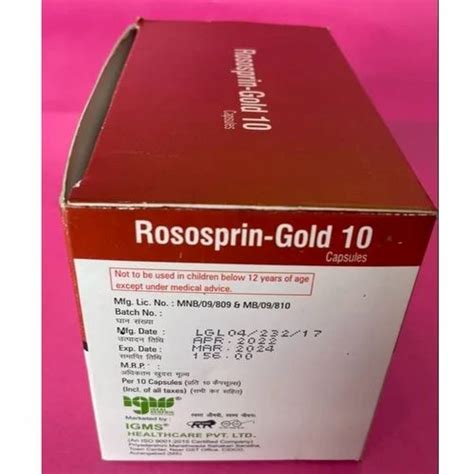 Rosuvastatin Clopidogrel Aspirin Capsules For Clinical At Rs 240box