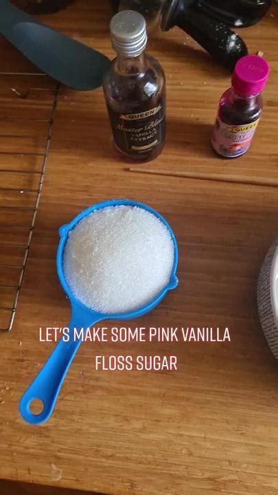 How To Make Pink Vanilla Floss Sugar Fyp Fairyfloss Cottoncandy Tu