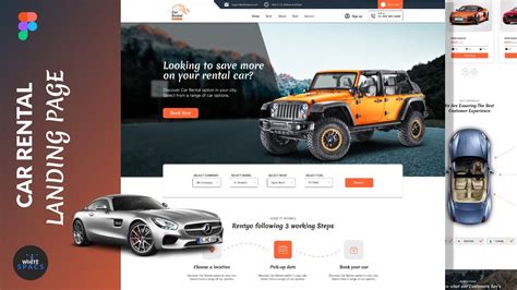 Figma UI Design Tutorial Make A CAR RENT Landing Page YouTube