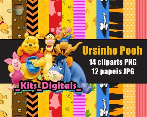 Kit Digital Ursinho Pooh Elo Produtos Especiais