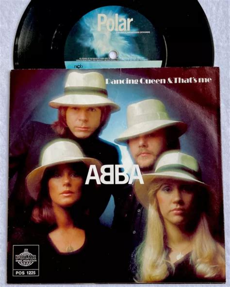 ABBA DANCING QUEEN Rare Original Norway Polar 7 Picture Sleeve