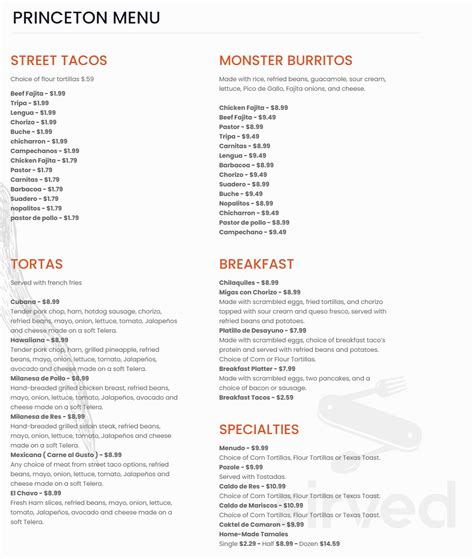 Taco Factory menus in Princeton, Texas, United States